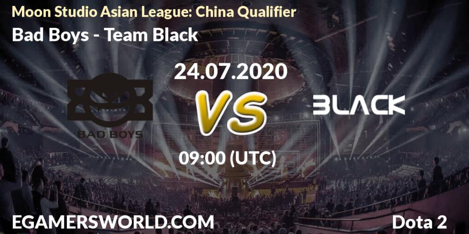 Bad Boys - Team Black: прогноз. 24.07.2020 at 09:12, Dota 2, Moon Studio Asian League: China Qualifier
