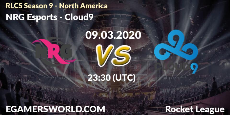 NRG Esports - Cloud9: прогноз. 09.03.20, Rocket League, RLCS Season 9 - North America