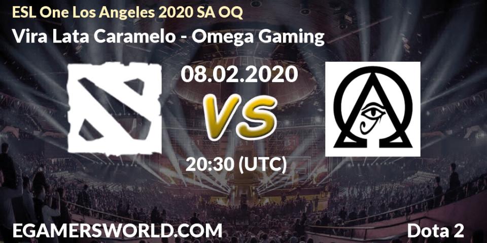 Vira Lata Caramelo - Omega Gaming: прогноз. 08.02.2020 at 21:11, Dota 2, ESL One Los Angeles 2020 SA OQ