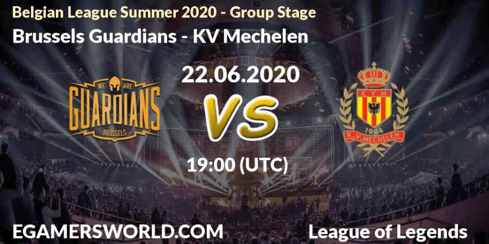 Brussels Guardians - KV Mechelen: прогноз. 22.06.2020 at 19:00, LoL, Belgian League Summer 2020 - Group Stage