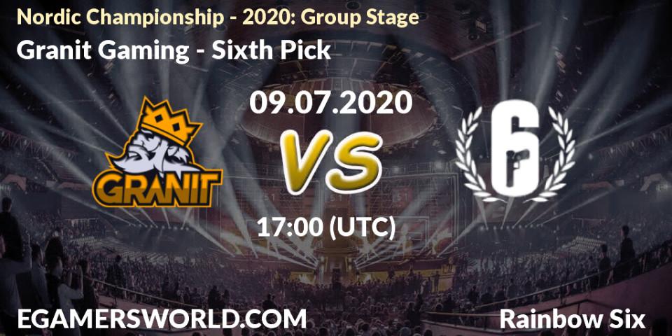 Granit Gaming - Sixth Pick: прогноз. 09.07.2020 at 17:00, Rainbow Six, Nordic Championship - 2020: Group Stage