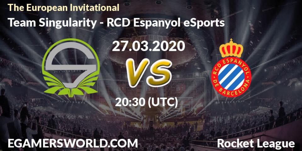 Team Singularity - RCD Espanyol eSports: прогноз. 27.03.20, Rocket League, The European Invitational