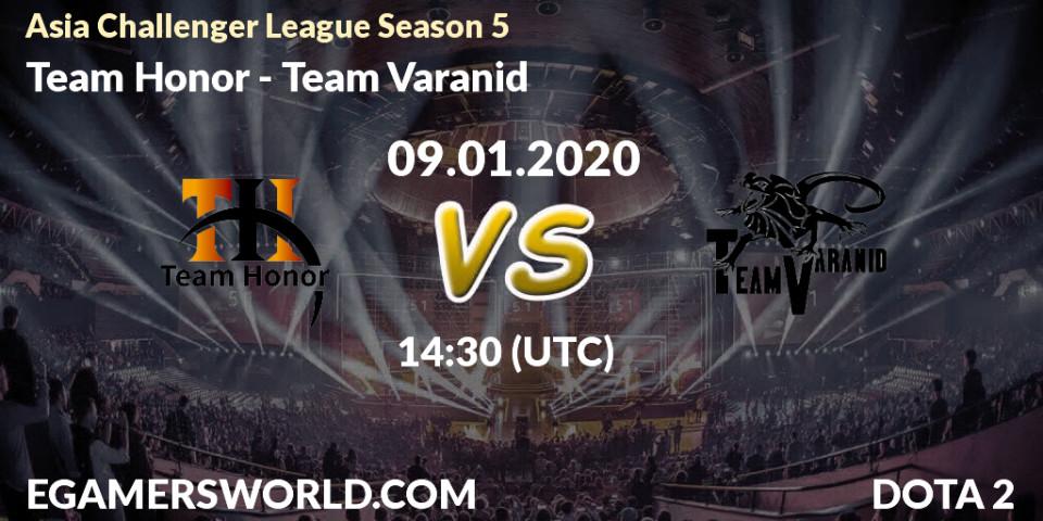 Team Honor - Team Varanid: прогноз. 09.01.2020 at 12:11, Dota 2, Asia Challenger League Season 5