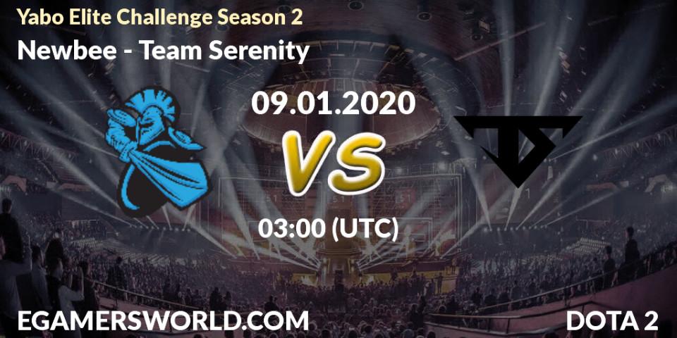 Newbee - Team Serenity: прогноз. 09.01.20, Dota 2, Yabo Elite Challenge Season 2