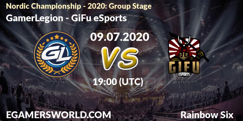 GamerLegion - GiFu eSports: прогноз. 09.07.20, Rainbow Six, Nordic Championship - 2020: Group Stage