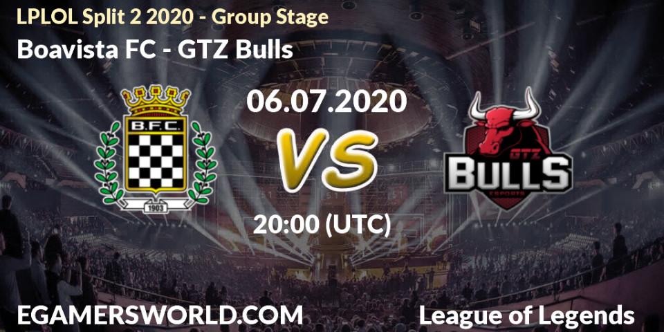 Boavista FC - GTZ Bulls: прогноз. 06.07.2020 at 20:00, LoL, LPLOL Split 2 2020