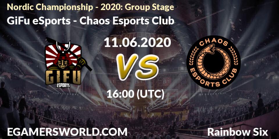 GiFu eSports - Chaos Esports Club: прогноз. 11.06.20, Rainbow Six, Nordic Championship - 2020: Group Stage