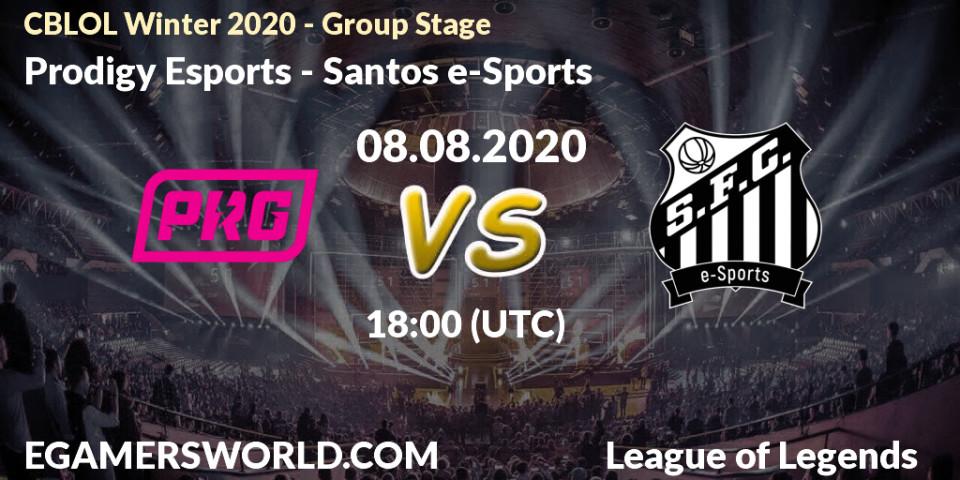 Prodigy Esports - Santos e-Sports: прогноз. 08.08.20, LoL, CBLOL Winter 2020 - Group Stage