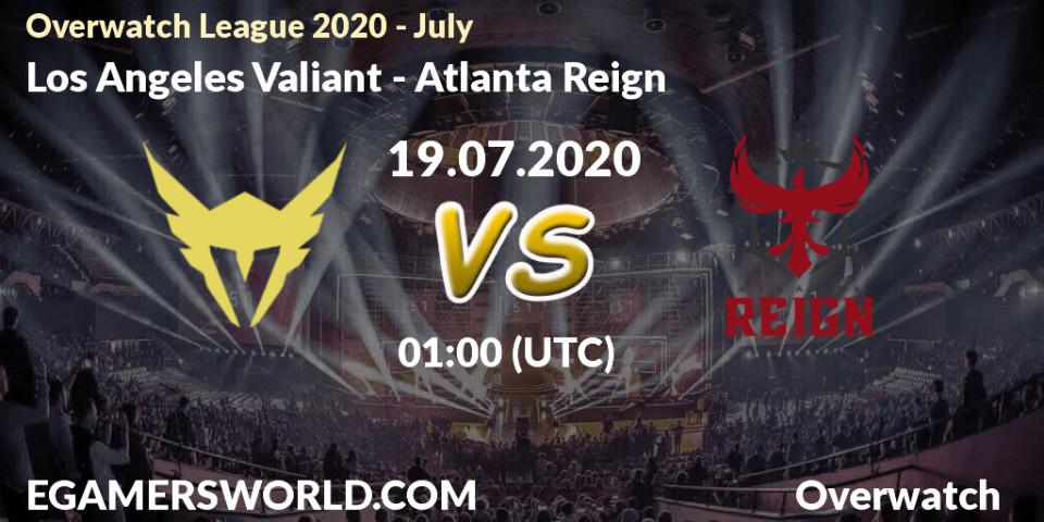 Los Angeles Valiant - Atlanta Reign: прогноз. 18.07.2020 at 23:30, Overwatch, Overwatch League 2020 - July