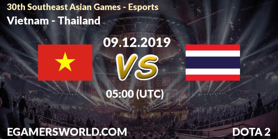 Vietnam - Thailand: прогноз. 08.12.2019 at 08:30, Dota 2, 30th Southeast Asian Games - Esports