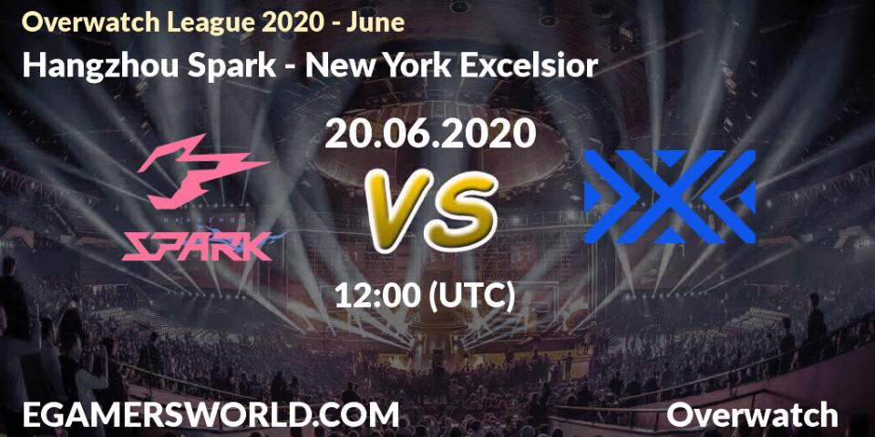 Hangzhou Spark - New York Excelsior: прогноз. 20.06.2020 at 12:00, Overwatch, Overwatch League 2020 - June