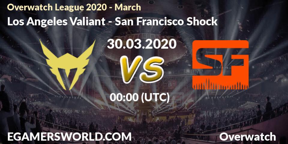 Los Angeles Valiant - San Francisco Shock: прогноз. 30.03.2020 at 00:00, Overwatch, Overwatch League 2020 - March
