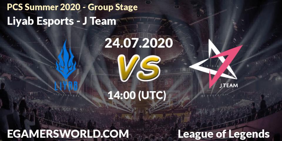 Liyab Esports - J Team: прогноз. 24.07.2020 at 14:10, LoL, PCS Summer 2020 - Group Stage