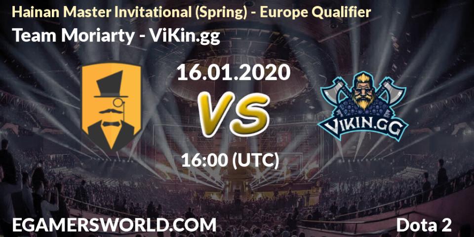 Team Moriarty - ViKin.gg: прогноз. 16.01.2020 at 16:06, Dota 2, Hainan Master Invitational (Spring) - Europe Qualifier