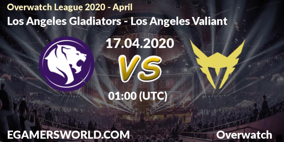 Los Angeles Gladiators - Los Angeles Valiant: прогноз. 17.04.20, Overwatch, Overwatch League 2020 - April