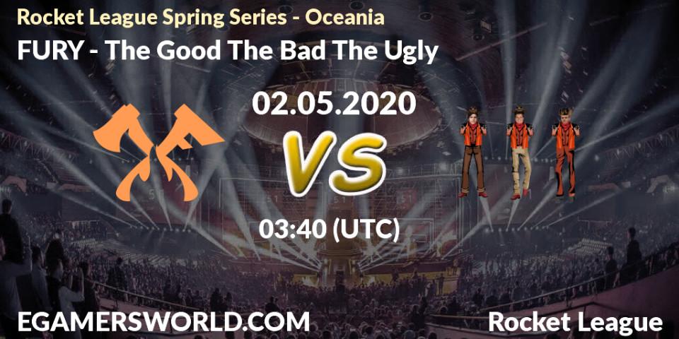 FURY - The Good The Bad The Ugly: прогноз. 02.05.2020 at 02:50, Rocket League, Rocket League Spring Series - Oceania