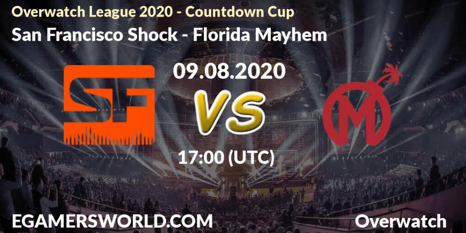 San Francisco Shock - Florida Mayhem: прогноз. 09.08.2020 at 19:00, Overwatch, Overwatch League 2020 - Countdown Cup