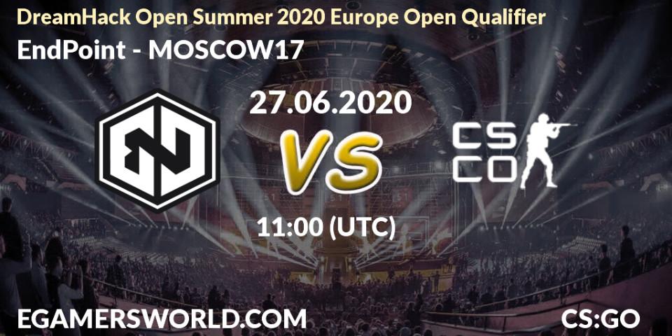 EndPoint - Hard4U: прогноз. 27.06.2020 at 15:50, Counter-Strike (CS2), DreamHack Open Summer 2020 Europe Open Qualifier