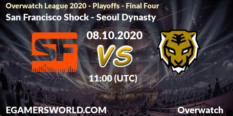 San Francisco Shock - Seoul Dynasty: прогноз. 08.10.20, Overwatch, Overwatch League 2020 - Playoffs - Final Four