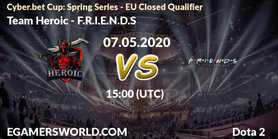 Team Heroic - F.R.I.E.N.D.S: прогноз. 07.05.20, Dota 2, Cyber.bet Cup: Spring Series - EU Closed Qualifier