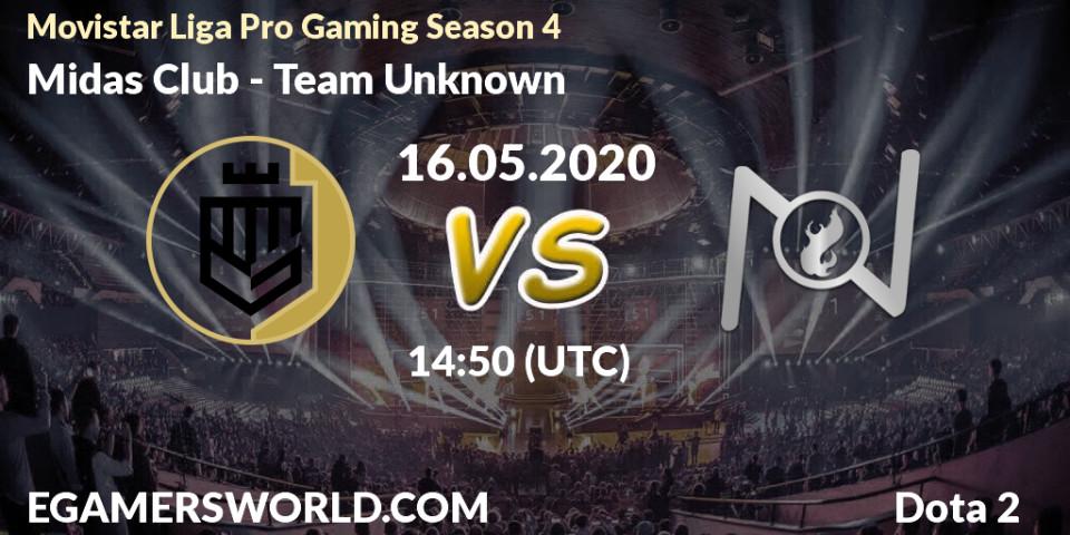 Midas Club - Team Unknown: прогноз. 16.05.2020 at 16:39, Dota 2, Movistar Liga Pro Gaming Season 4