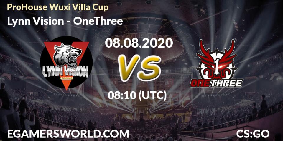Lynn Vision - OneThree: прогноз. 08.08.20, CS2 (CS:GO), ProHouse Wuxi Villa Cup