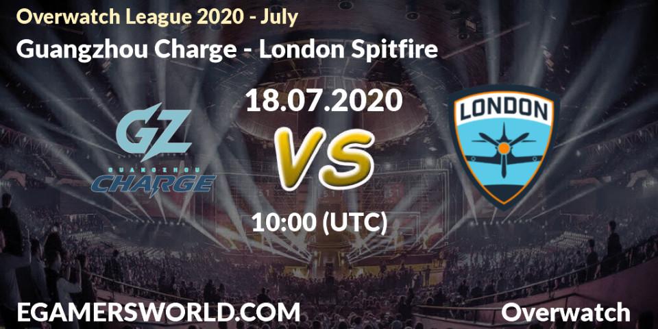Guangzhou Charge - London Spitfire: прогноз. 18.07.2020 at 09:15, Overwatch, Overwatch League 2020 - July