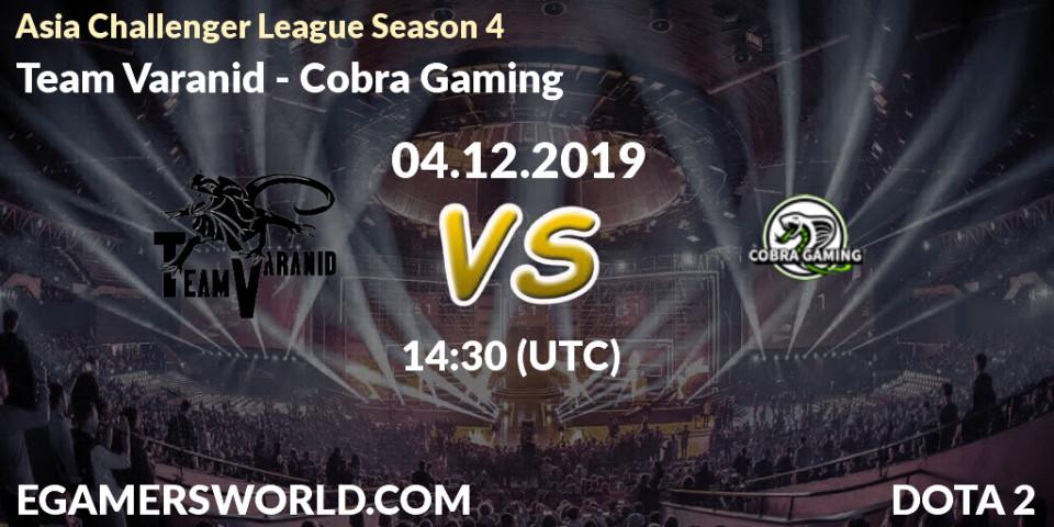 Team Varanid - Cobra Gaming: прогноз. 04.12.19, Dota 2, Asia Challenger League Season 4