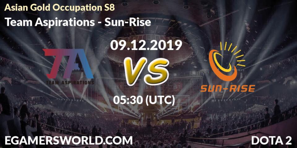 Team Aspirations - Sun-Rise: прогноз. 08.12.19, Dota 2, Asian Gold Occupation S8 