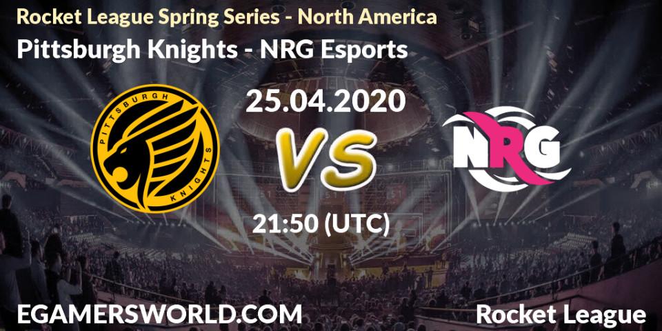Pittsburgh Knights - NRG Esports: прогноз. 25.04.2020 at 21:50, Rocket League, Rocket League Spring Series - North America