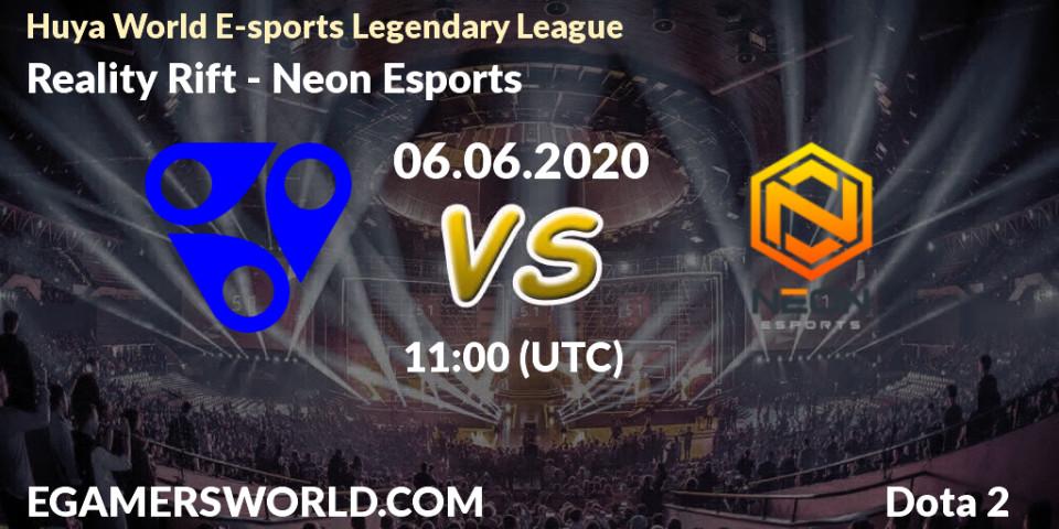 Reality Rift - Neon Esports: прогноз. 06.06.20, Dota 2, Huya World E-sports Legendary League