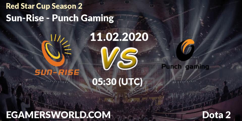 Sun-Rise - Punch Gaming: прогноз. 19.02.20, Dota 2, Red Star Cup Season 3