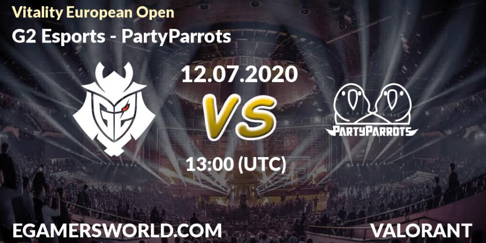 G2 Esports - PartyParrots: прогноз. 12.07.2020 at 13:00, VALORANT, Vitality European Open