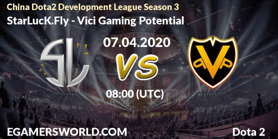 StarLucK.Fly - Vici Gaming Potential: прогноз. 07.04.2020 at 08:00, Dota 2, China Dota2 Development League Season 3