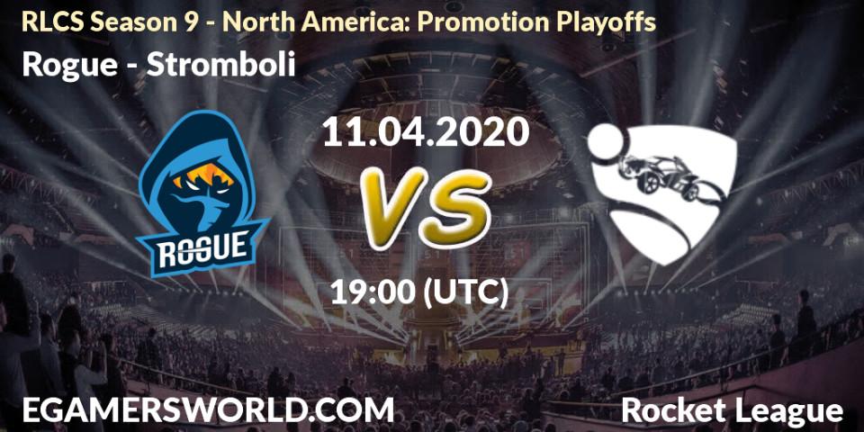 Rogue - Stromboli: прогноз. 11.04.2020 at 19:00, Rocket League, RLCS Season 9 - North America: Promotion Playoffs