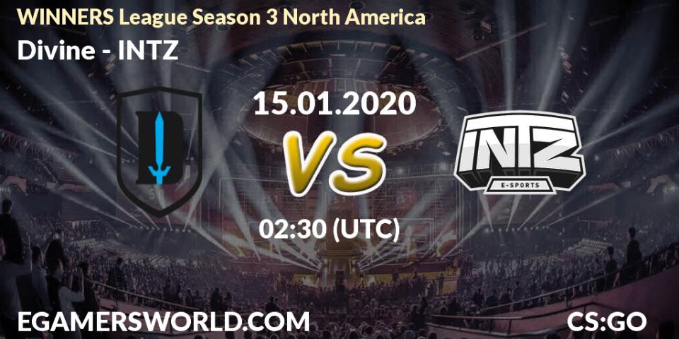 Divine - INTZ: прогноз. 15.01.20, CS2 (CS:GO), WINNERS League Season 3 North America