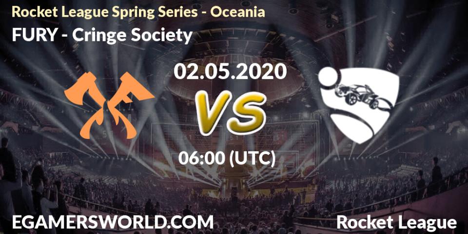 FURY - Cringe Society: прогноз. 02.05.2020 at 05:15, Rocket League, Rocket League Spring Series - Oceania