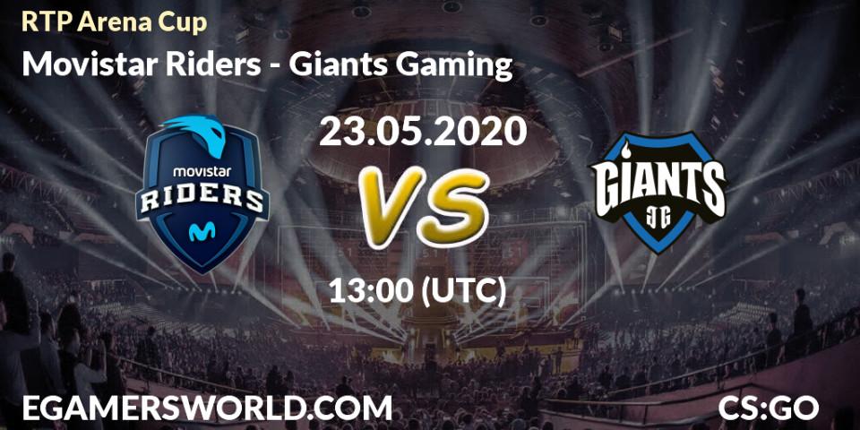 Movistar Riders - Giants Gaming: прогноз. 23.05.2020 at 13:00, Counter-Strike (CS2), RTP Arena 2020