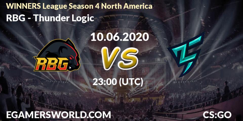 RBG - Thunder Logic: прогноз. 11.06.20, CS2 (CS:GO), WINNERS League Season 4 North America