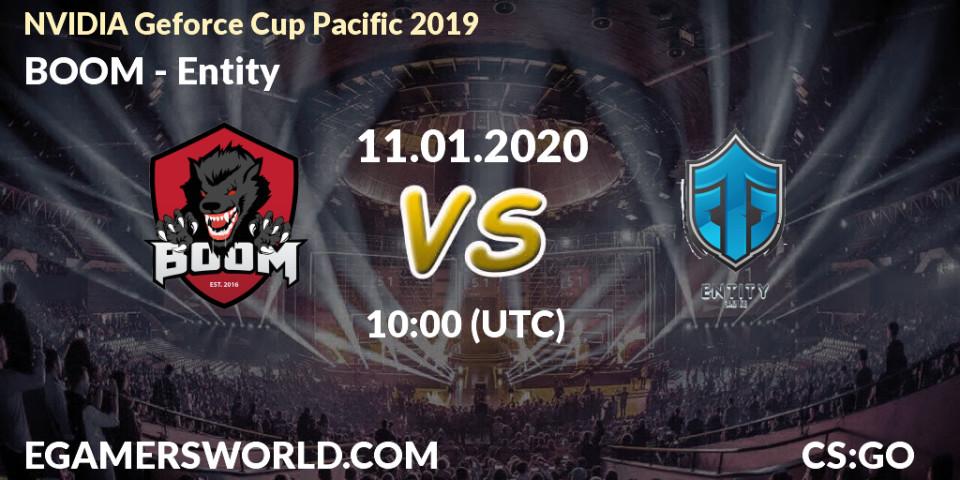 BOOM - Entity: прогноз. 11.01.20, CS2 (CS:GO), NVIDIA Geforce Cup Pacific 2019