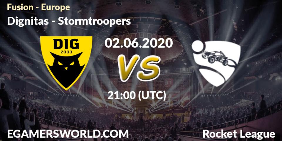 Dignitas - Stormtroopers: прогноз. 02.06.2020 at 21:00, Rocket League, Fusion - Europe