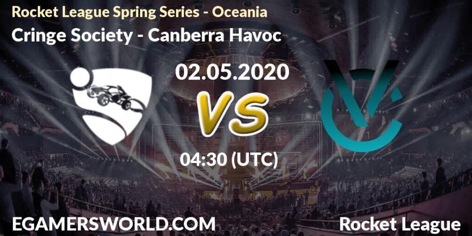 Cringe Society - Canberra Havoc: прогноз. 02.05.2020 at 02:00, Rocket League, Rocket League Spring Series - Oceania
