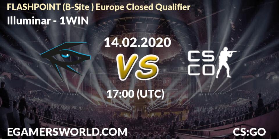 Illuminar - 1WIN: прогноз. 14.02.2020 at 17:15, Counter-Strike (CS2), FLASHPOINT Europe Closed Qualifier