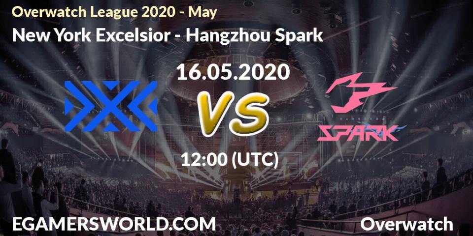 New York Excelsior - Hangzhou Spark: прогноз. 16.05.2020 at 11:10, Overwatch, Overwatch League 2020 - May