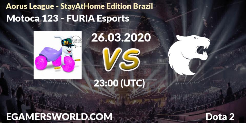 Motoca 123 - FURIA Esports: прогноз. 26.03.2020 at 23:00, Dota 2, Aorus League - StayAtHome Edition Brazil