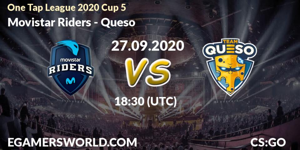 Movistar Riders - Queso: прогноз. 27.09.2020 at 18:30, Counter-Strike (CS2), One Tap League 2020 Cup 5