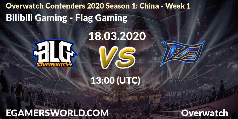 Bilibili Gaming - Flag Gaming: прогноз. 18.03.2020 at 13:00, Overwatch, Overwatch Contenders 2020 Season 1: China - Week 1