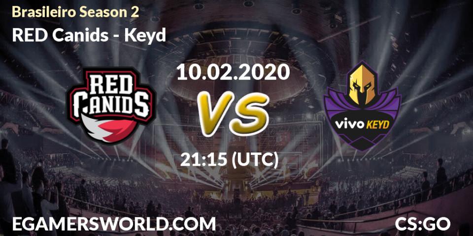 RED Canids - Keyd: прогноз. 12.02.2020 at 21:15, Counter-Strike (CS2), Brasileirão Season 2