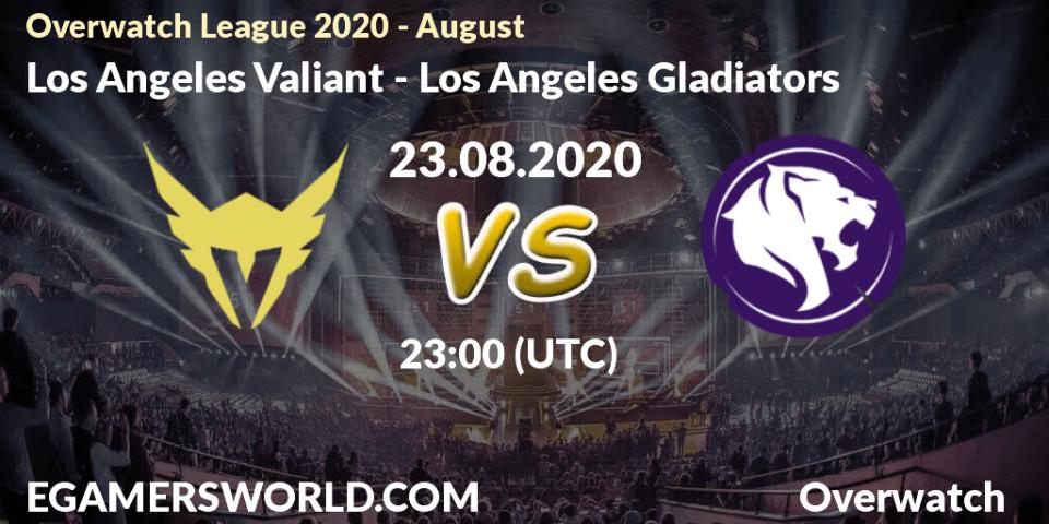 Los Angeles Valiant - Los Angeles Gladiators: прогноз. 23.08.2020 at 23:00, Overwatch, Overwatch League 2020 - August