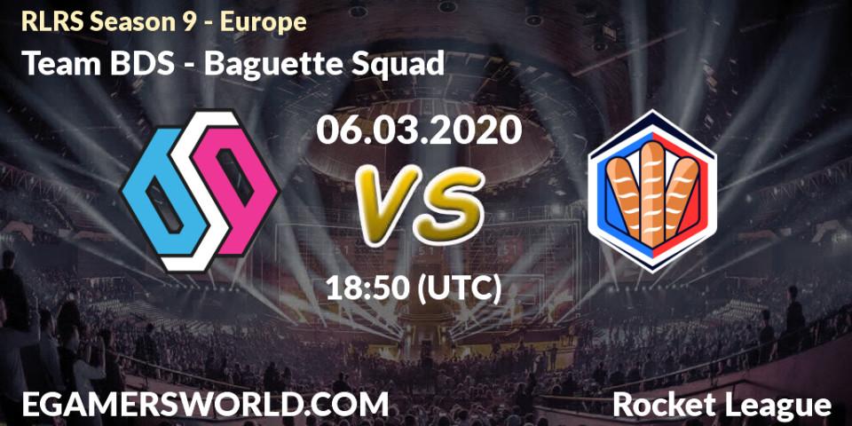 Team BDS - Baguette Squad: прогноз. 06.03.20, Rocket League, RLRS Season 9 - Europe
